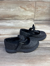 Cat & Jack Kori Lug Sole Mary Jane Flats Black Glitter sz 7c