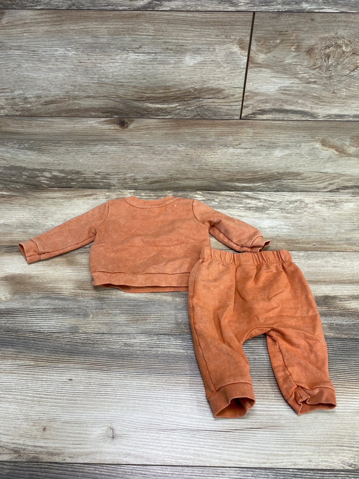 Cat & Jack 2pc Sweatshirt & Joggers Orange sz 0-3m