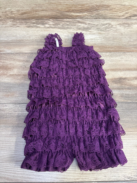 Lace Tiered Romper Purple sz 9m - Me n Mommy To Be