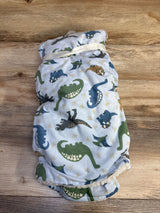 NEW Petite L'Amour Dinosaur Blanket Set Blue