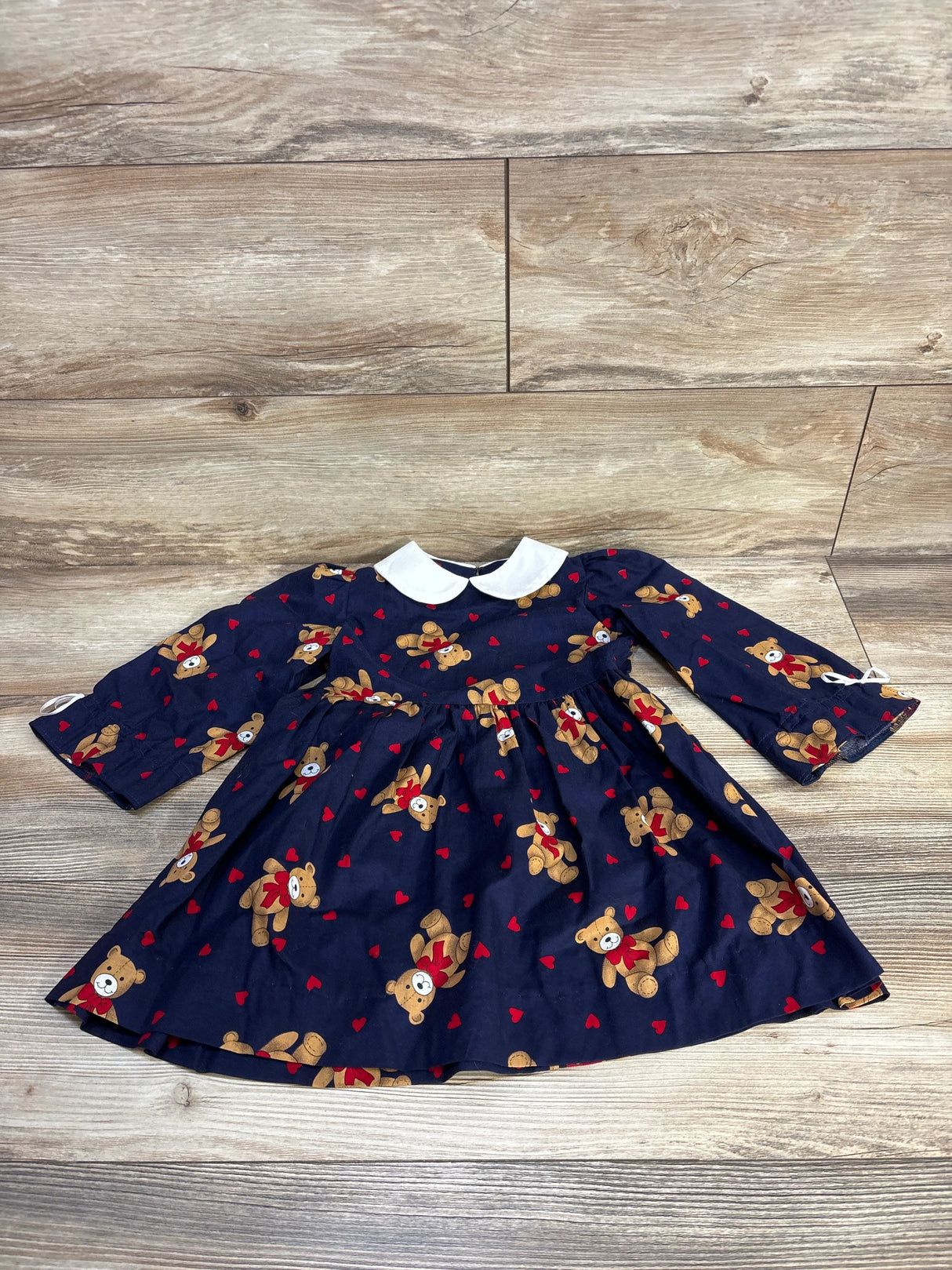 Bear Print Dress Navy sz 3T