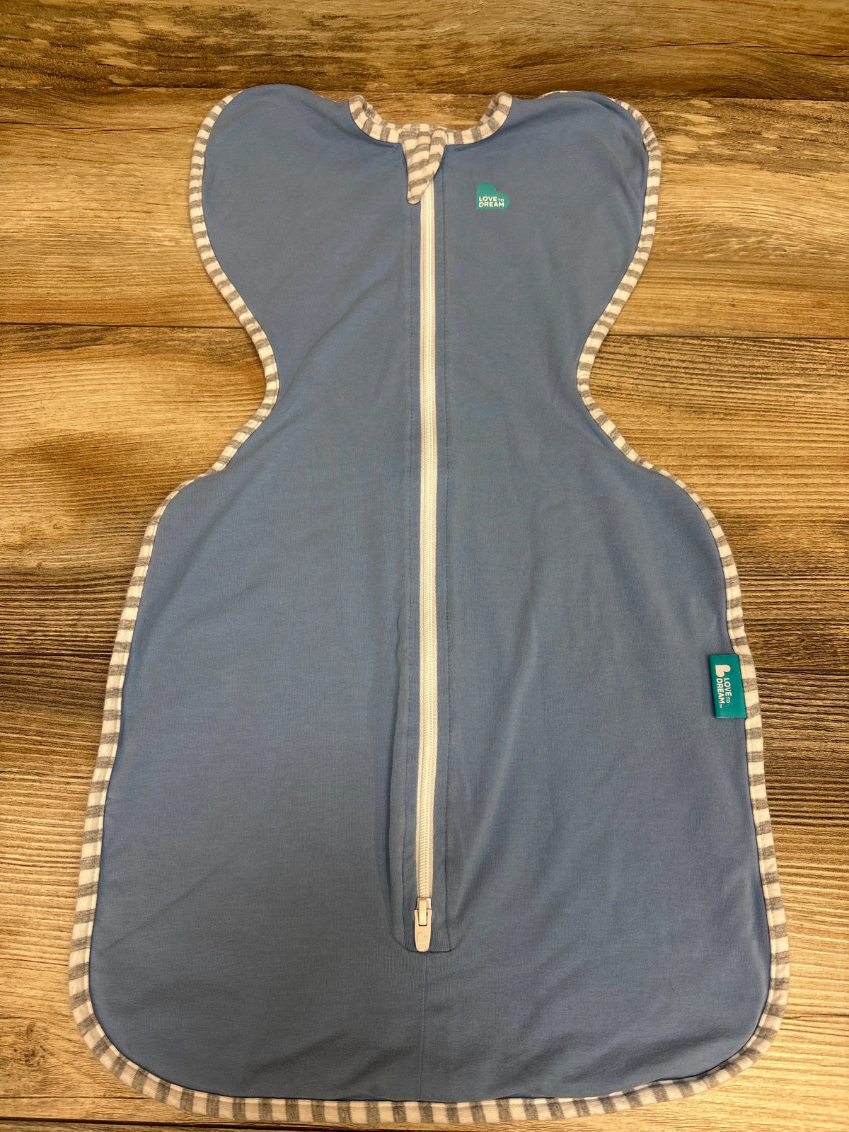 Love To Dream Swaddle Up Stretch Cotton Blue sz Small/Newborn
