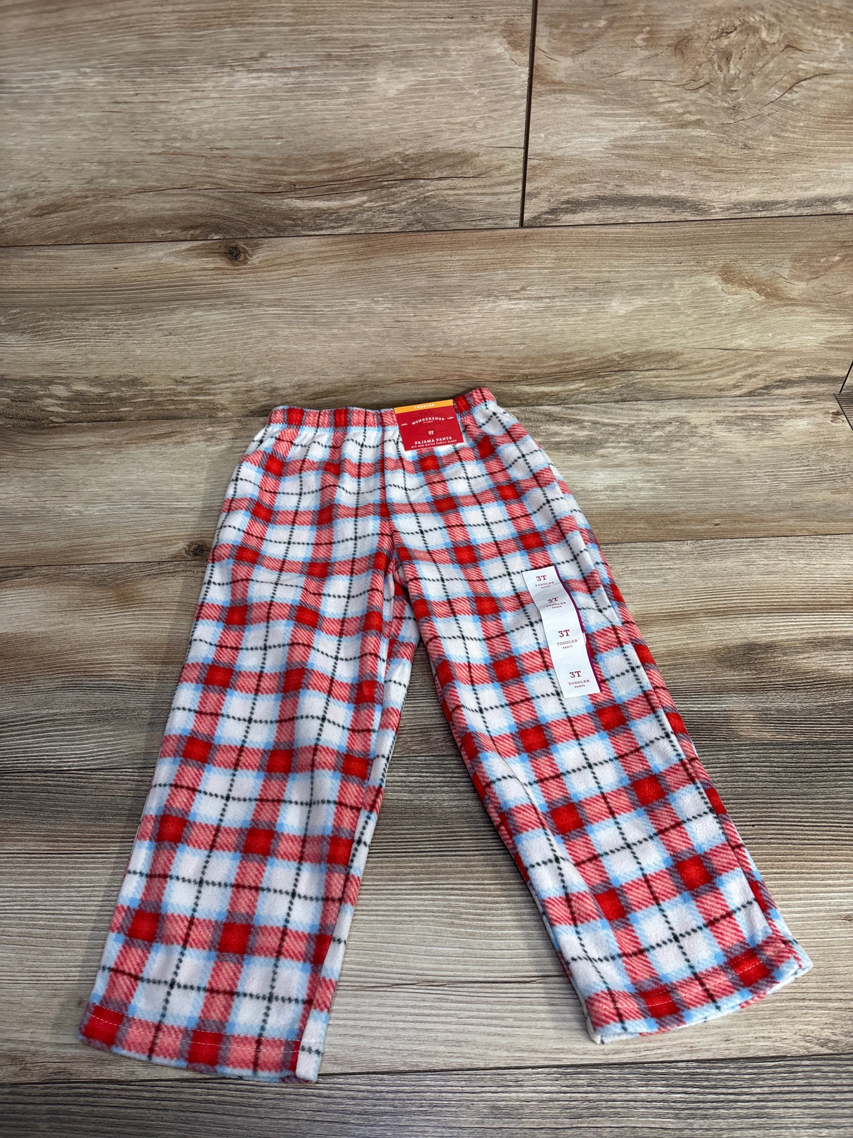 NEW Wonder Shop Plaid Christmas Pajama Pants sz 3T