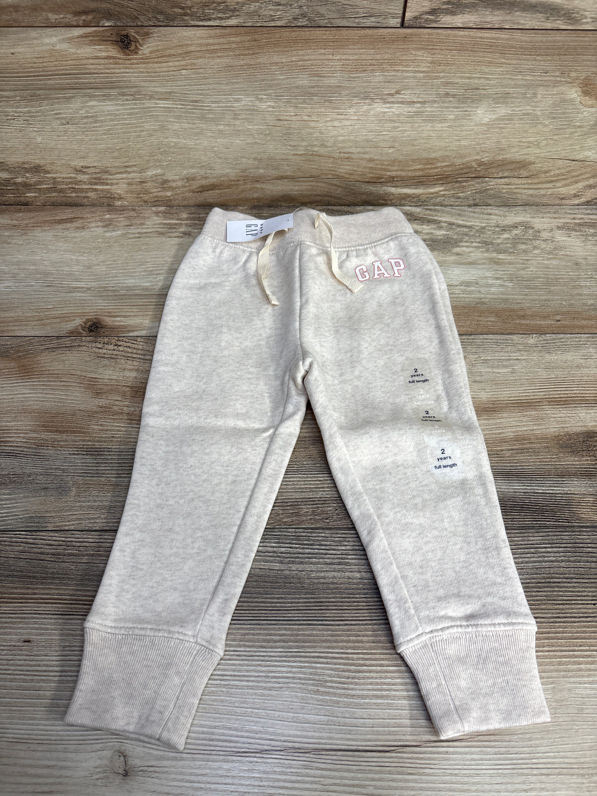 NEW Baby Gap Pull-On Joggers Oatmeal sz 2T