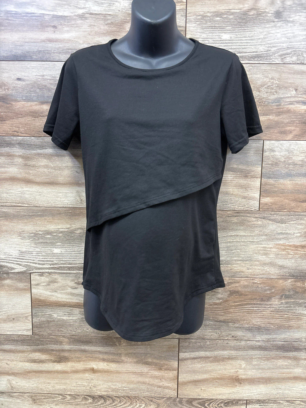 Ekouaer Maternity Nursing Shirt Black sz Small