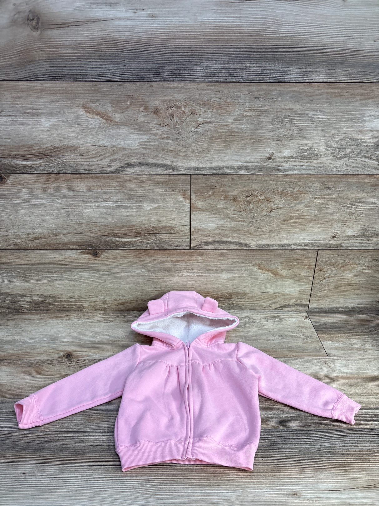 Hooded Full Zip Sweatshirt Pink sz 9-12m