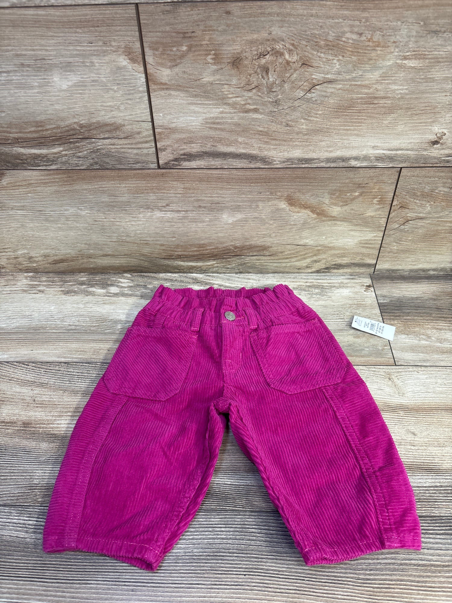 NEW Baby Gap Wide-Leg Corduroy Pants Hot Pink sz 6-12m