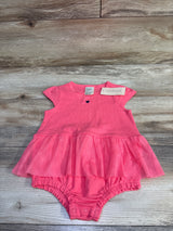 NEW First Impressions Knit Bodysuit Dress Pink sz 24m