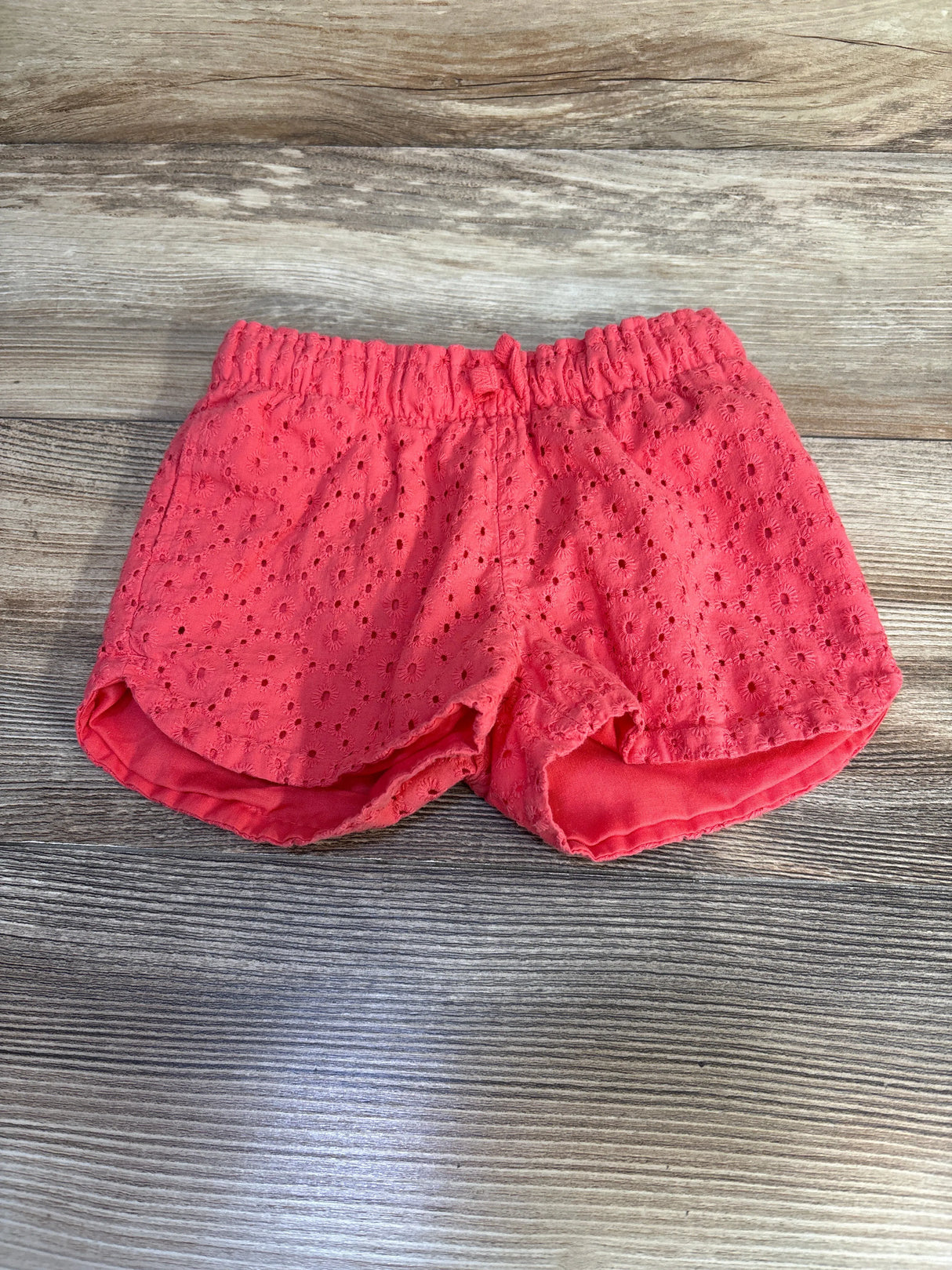 Cat & Jack Eyelet Shorts Red sz 3T