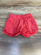 Cat & Jack Eyelet Shorts Red sz 3T
