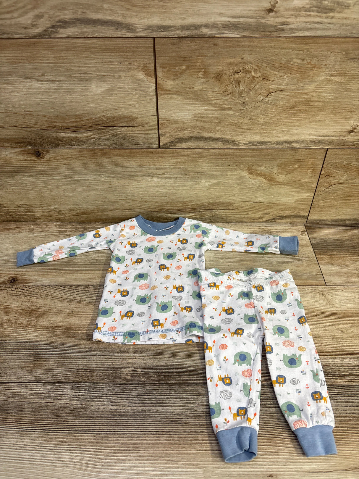 Swiggles 2pc Pajama Set White sz 3/6m