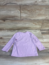 Cat & Jack Horse Long Sleeve Shirt Purple sz 2T