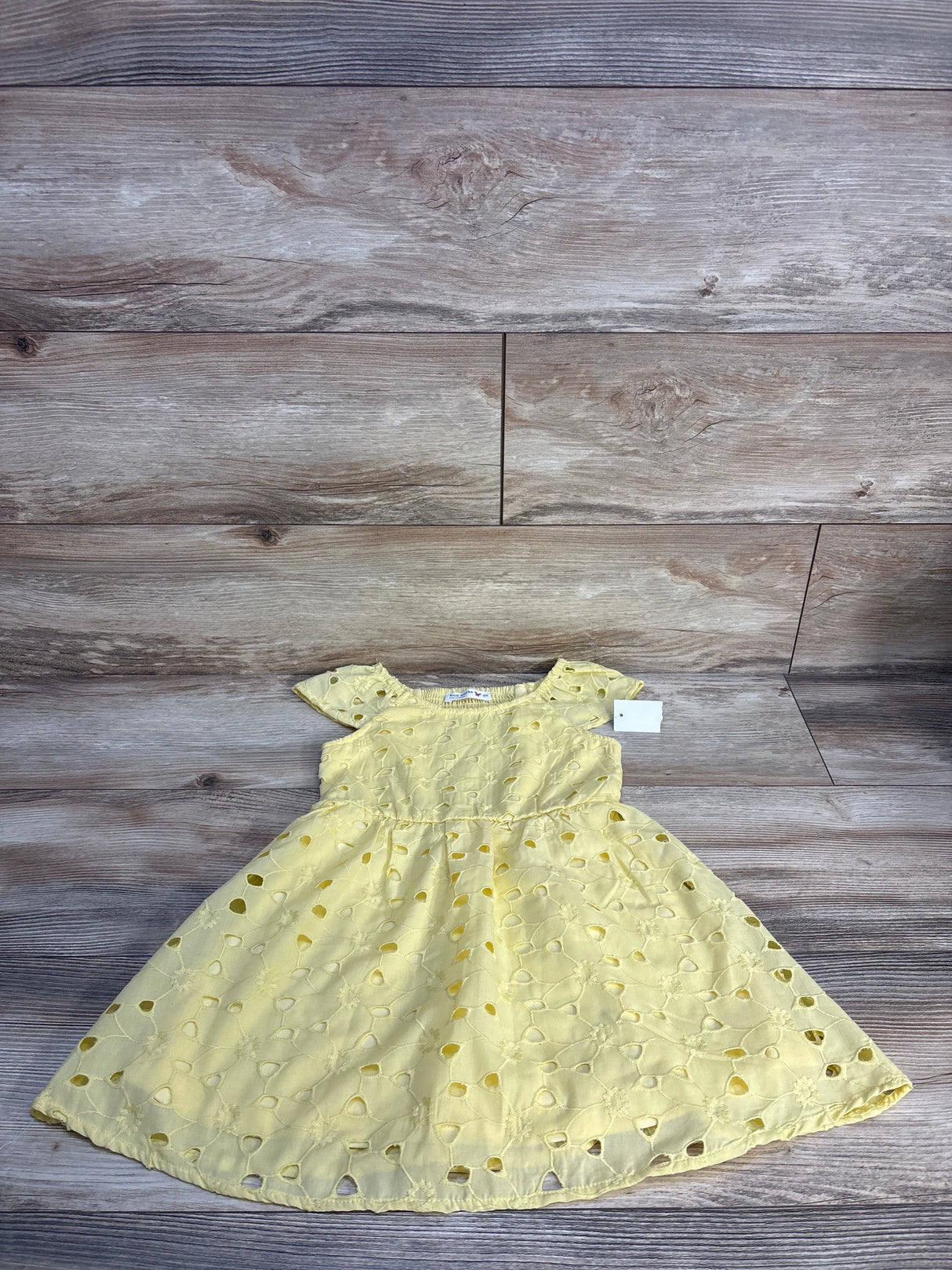 NEW Knit Works Eyelet Dress Yellow sz 3T