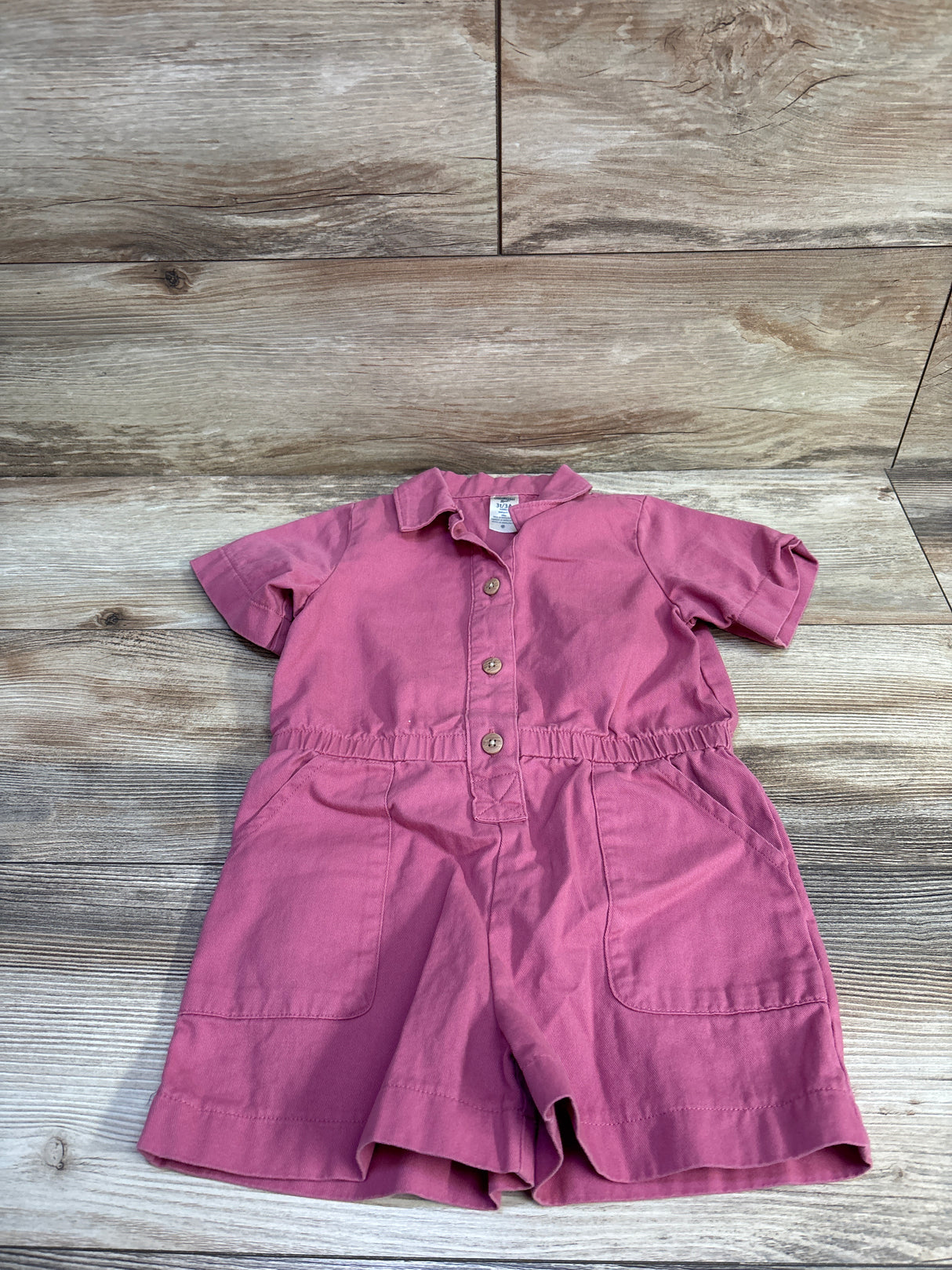 Oshkosh Polo Shortie Romper Pink sz 3T