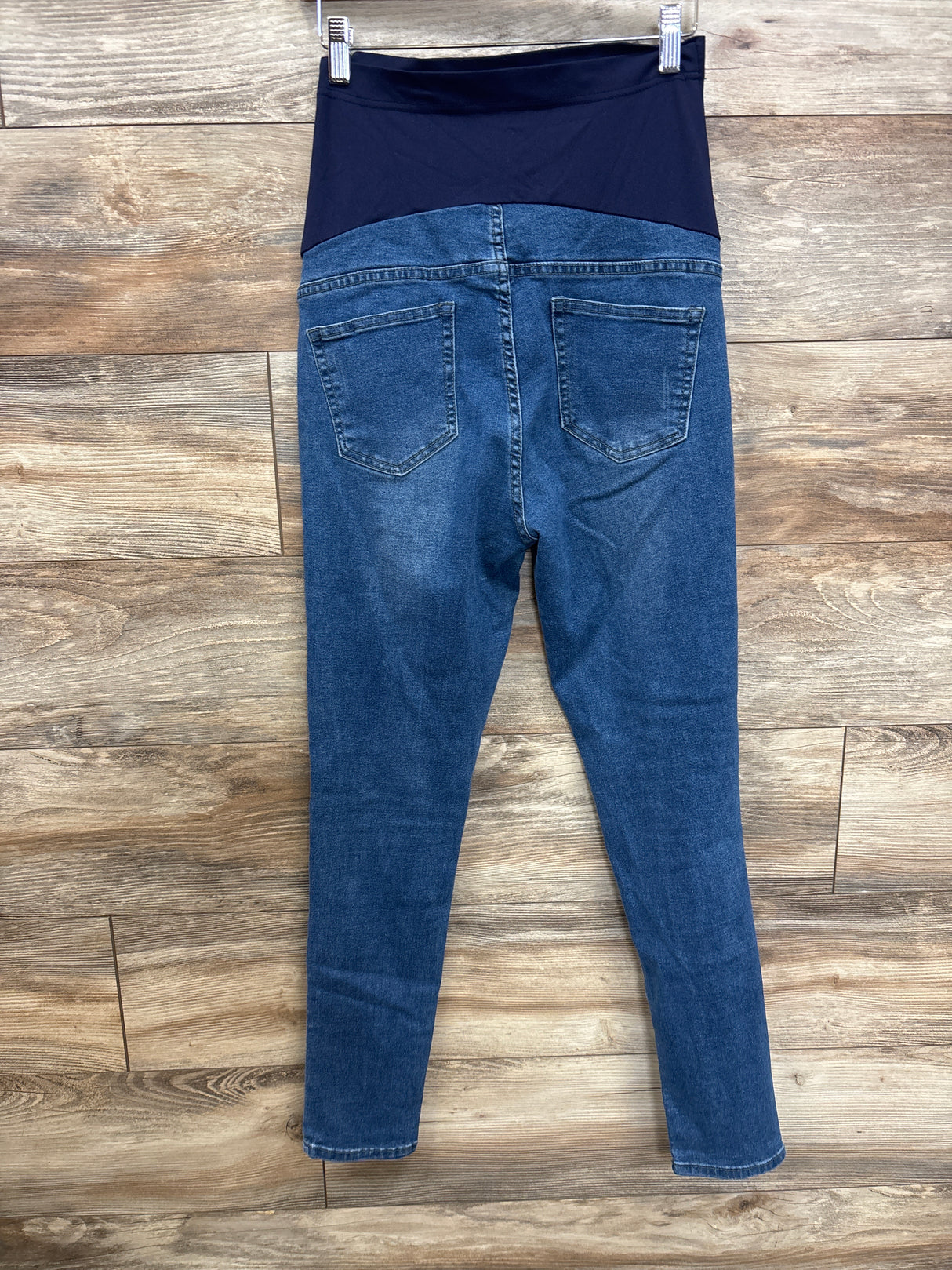 Full Panel Distressed Maternity Jeans Blue sz Medium