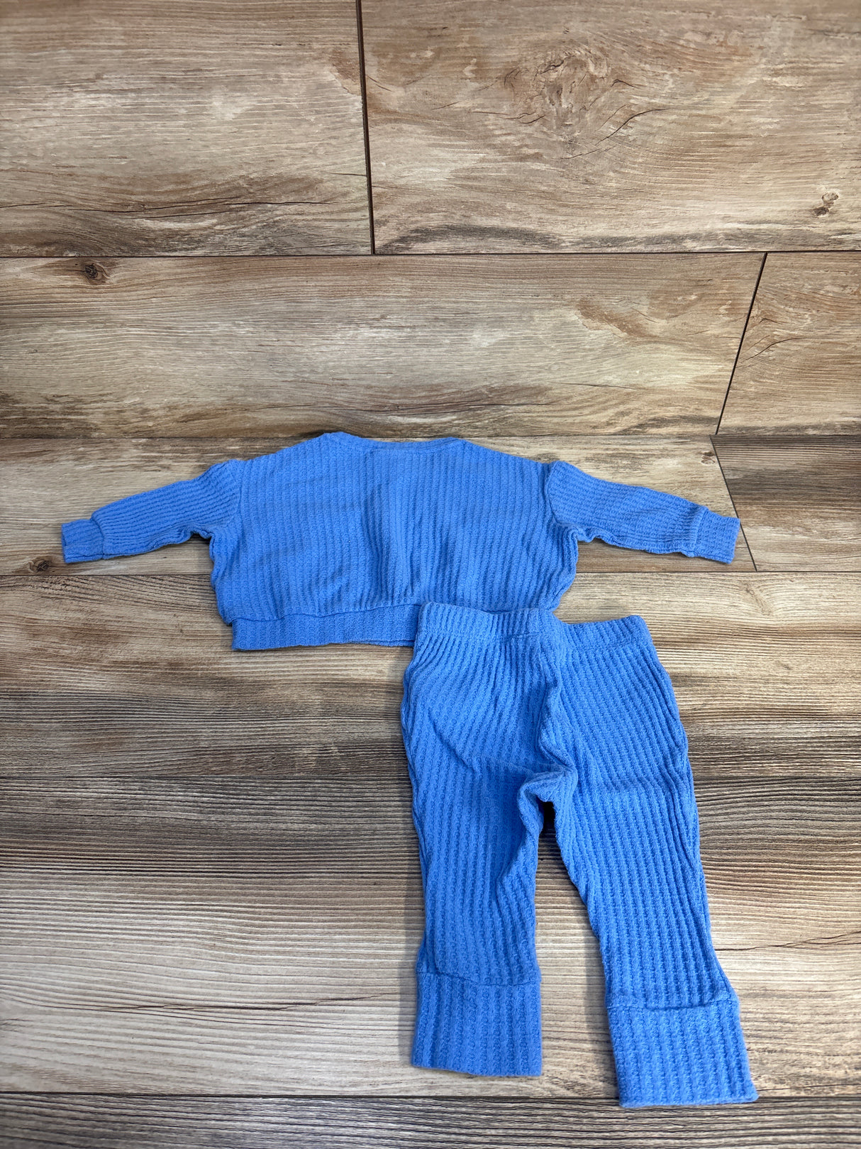 Cat & Jack 2pc Textured Shirt & Pants Set Blue sz 3-6m