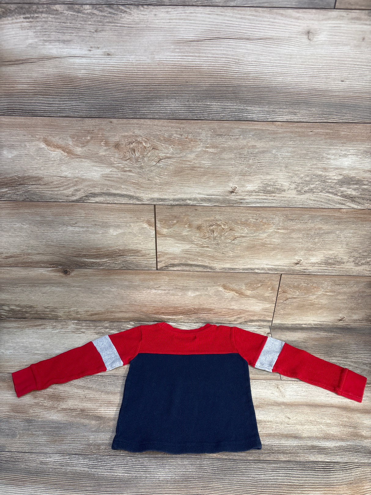 Copper Denim Waffle Knit Shirt Red sz 3T