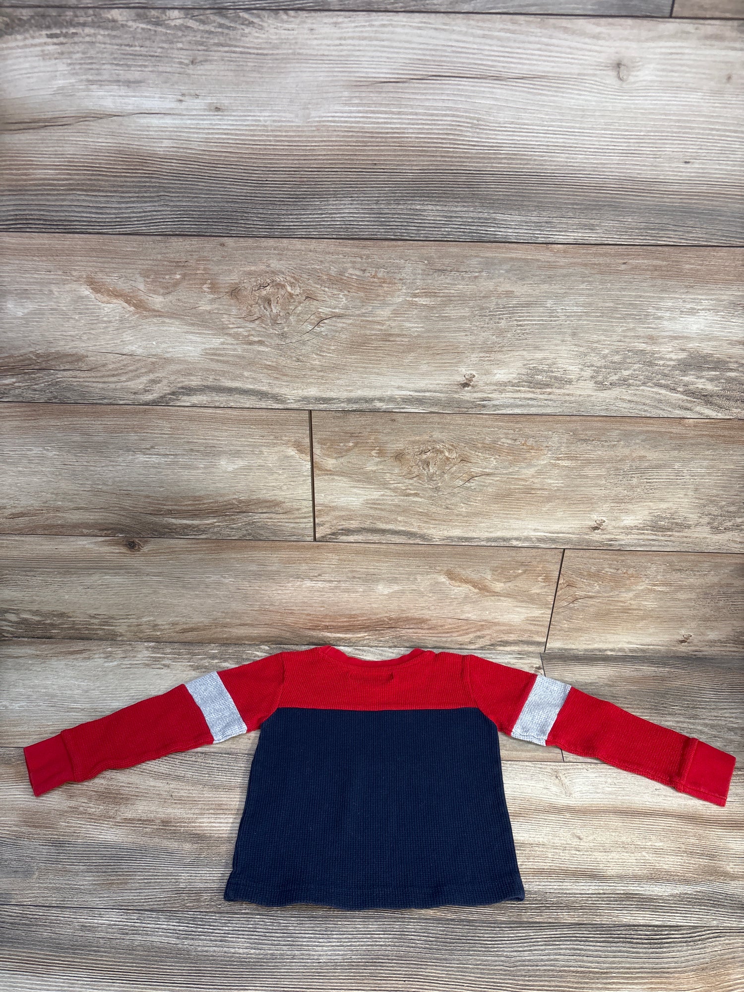 Copper Denim Waffle Knit Shirt Red sz 3T