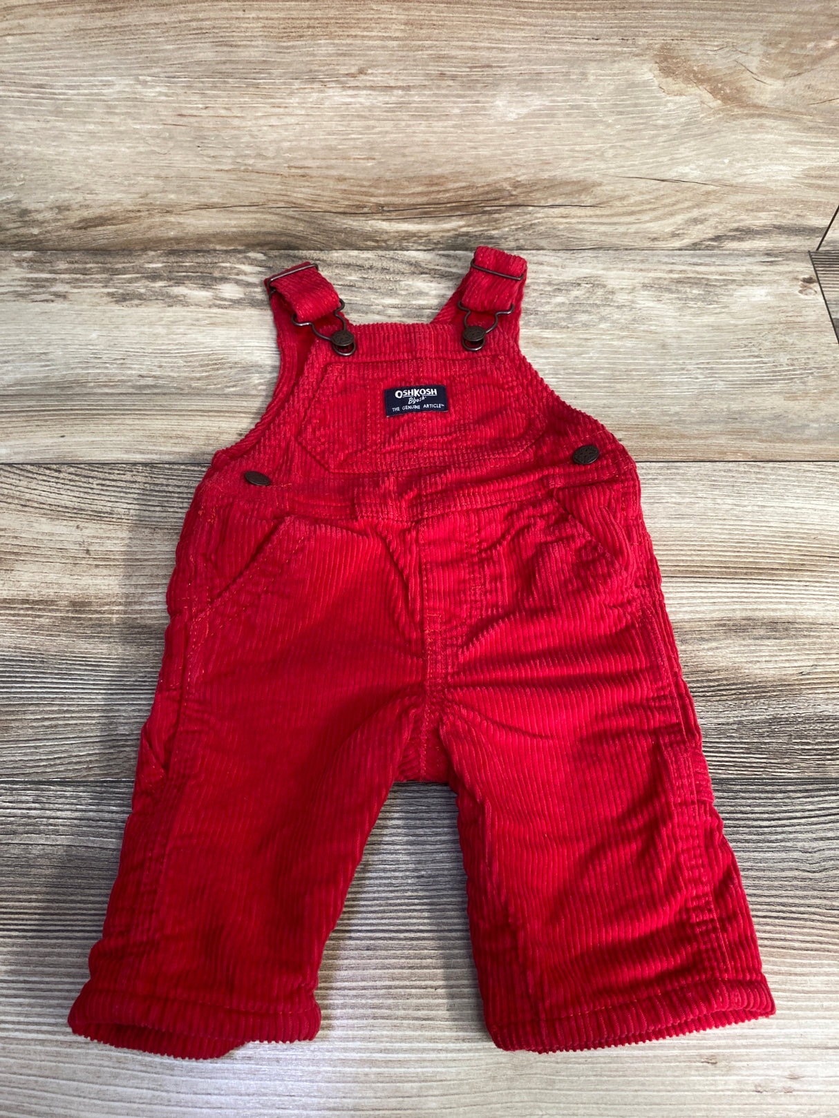 Oshkosh Corduroy Overalls Red sz 3m
