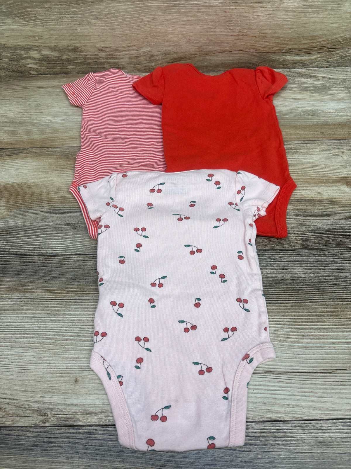 Carter's 3pk Bodysuits Red sz 3m