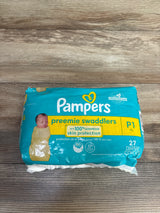 NEW Pampers Swaddlers Diapers, 27ct. Size Preemie