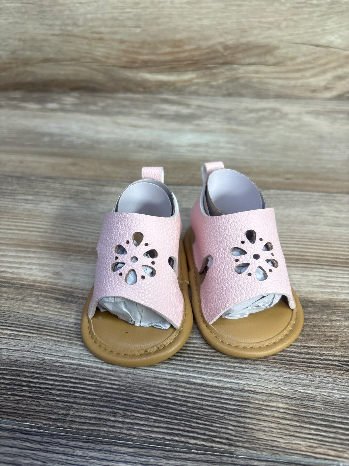 NWOT First Steps by Stepping Stones Soft Sole Sandals Pink sz 1c