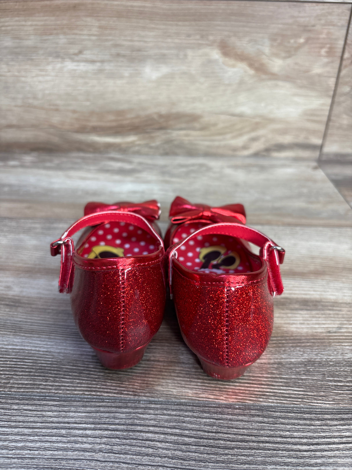 Disney Junior Minnie Mouse Low Heel Dress Up Shoes Red sz 9c