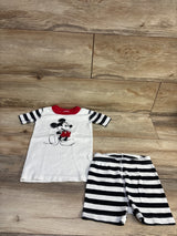 Hanna Andersson x Disney Mickey Mouse Pajama Set White sz 4T