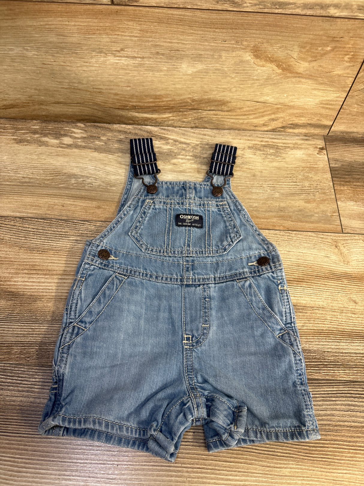 Oshkosh Denim Shortalls Blue sz 6m