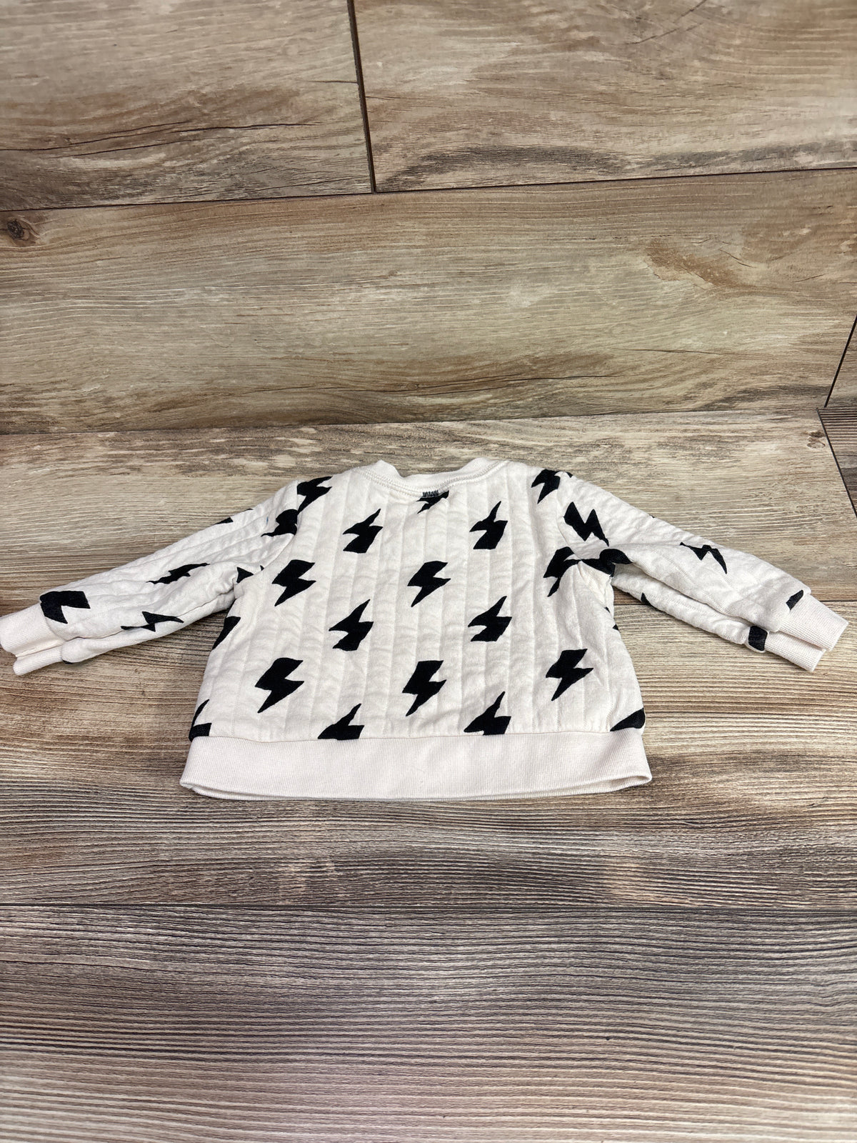 Cat & Jack Lightning Bolt Sweatshirt Ivory sz 3-6m