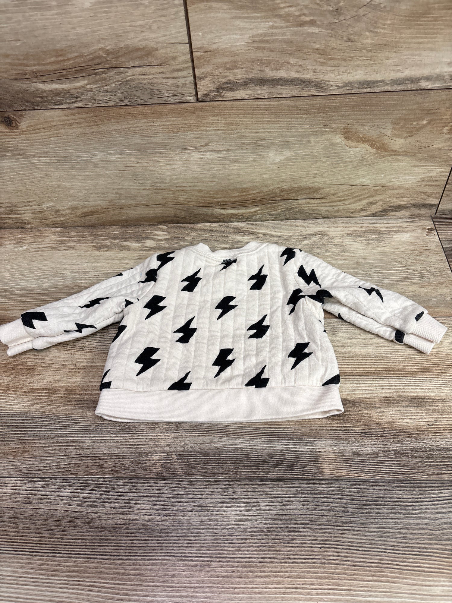 Cat & Jack Lightning Bolt Sweatshirt Ivory sz 3-6m