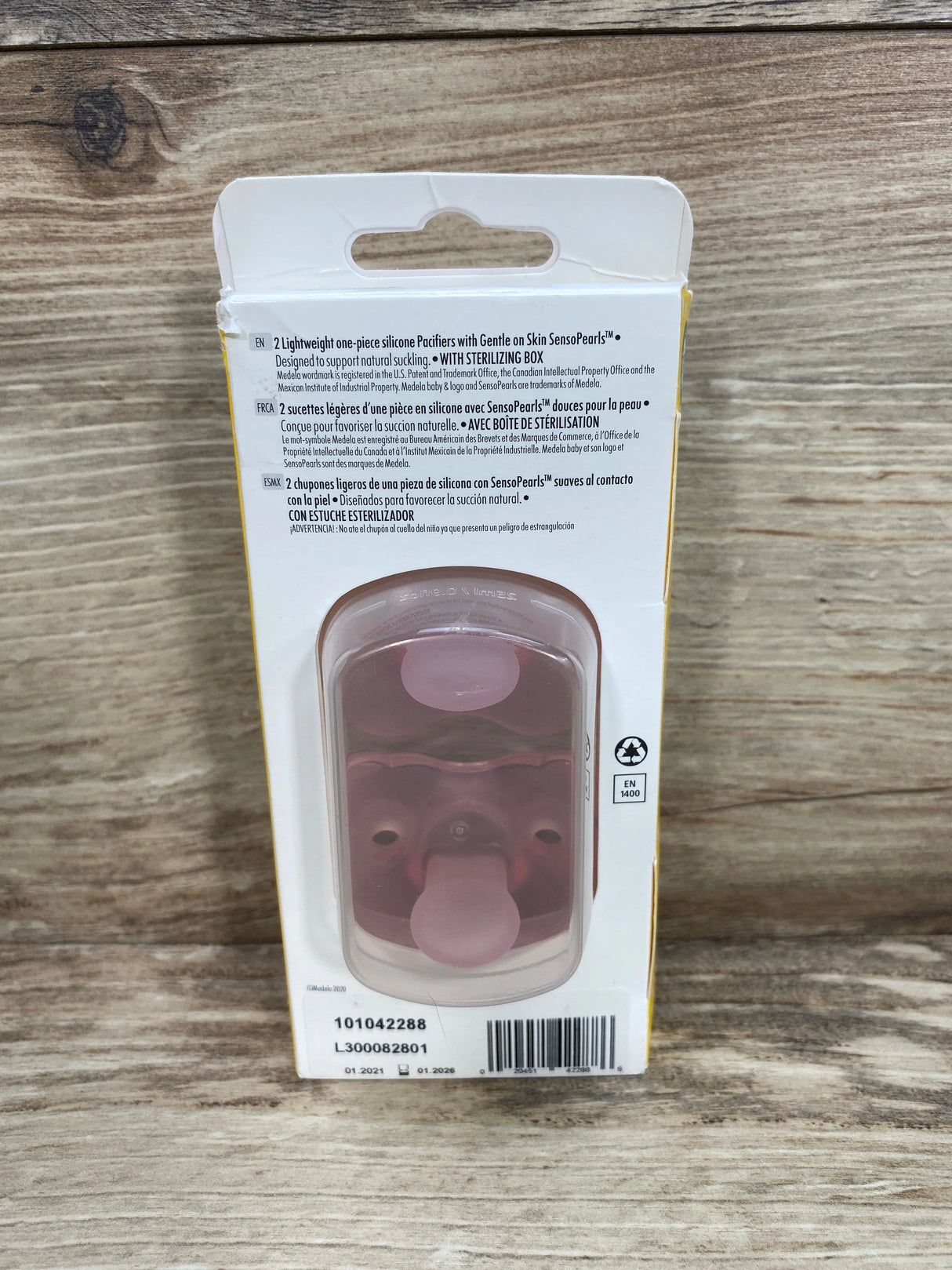 NEW Medela Baby Soft Silicone Pacifier - Pink/Transparent 6-18 Months 2pk