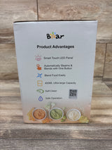 NEW Bear Smart Touch-Screen One-Step Baby Food Maker - White