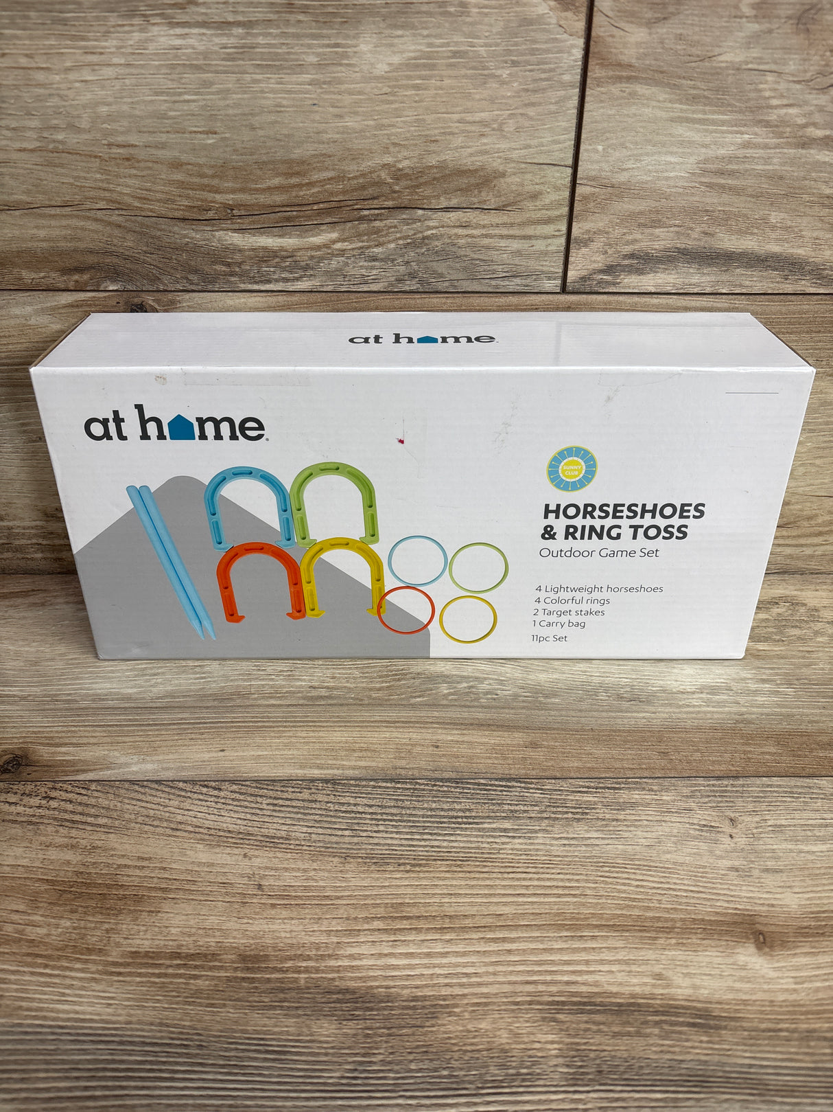 At Home Horseshoes & Ring Toss Outdoor Game 11pc Set