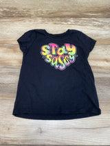 Children's Place Stay Sassy Shirt Black sz 4T