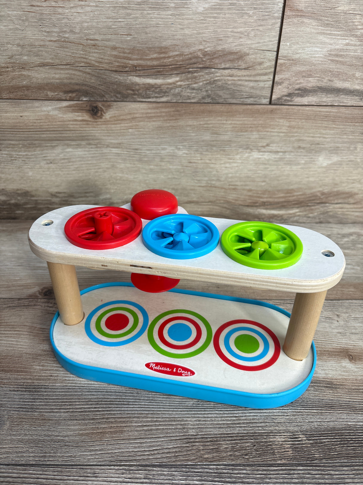 Melissa & Doug Match & Push Spinning Tops