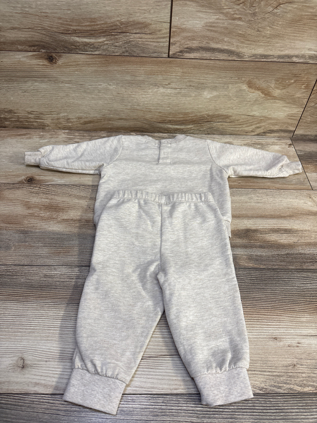 Mini Bean 2pc Pullover Sweatshirt & Joggers Set Tan sz 3/6m