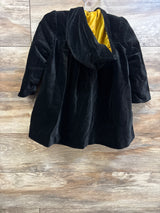 St. Michael from Marks & Spencer Velvet Hooded Button Jacket Black sz 12-18m