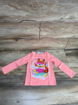 NEW Children's Place Textured Fox Shirt Pink sz 3T