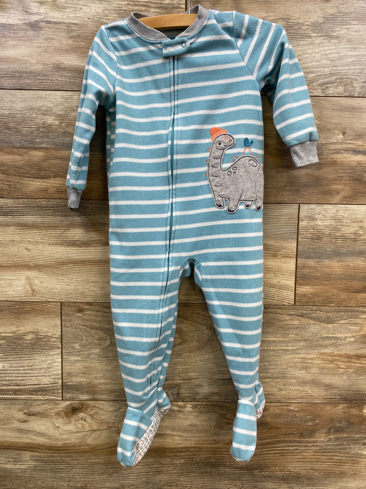 Carter's Striped Blanket Sleeper Blue sz 24m