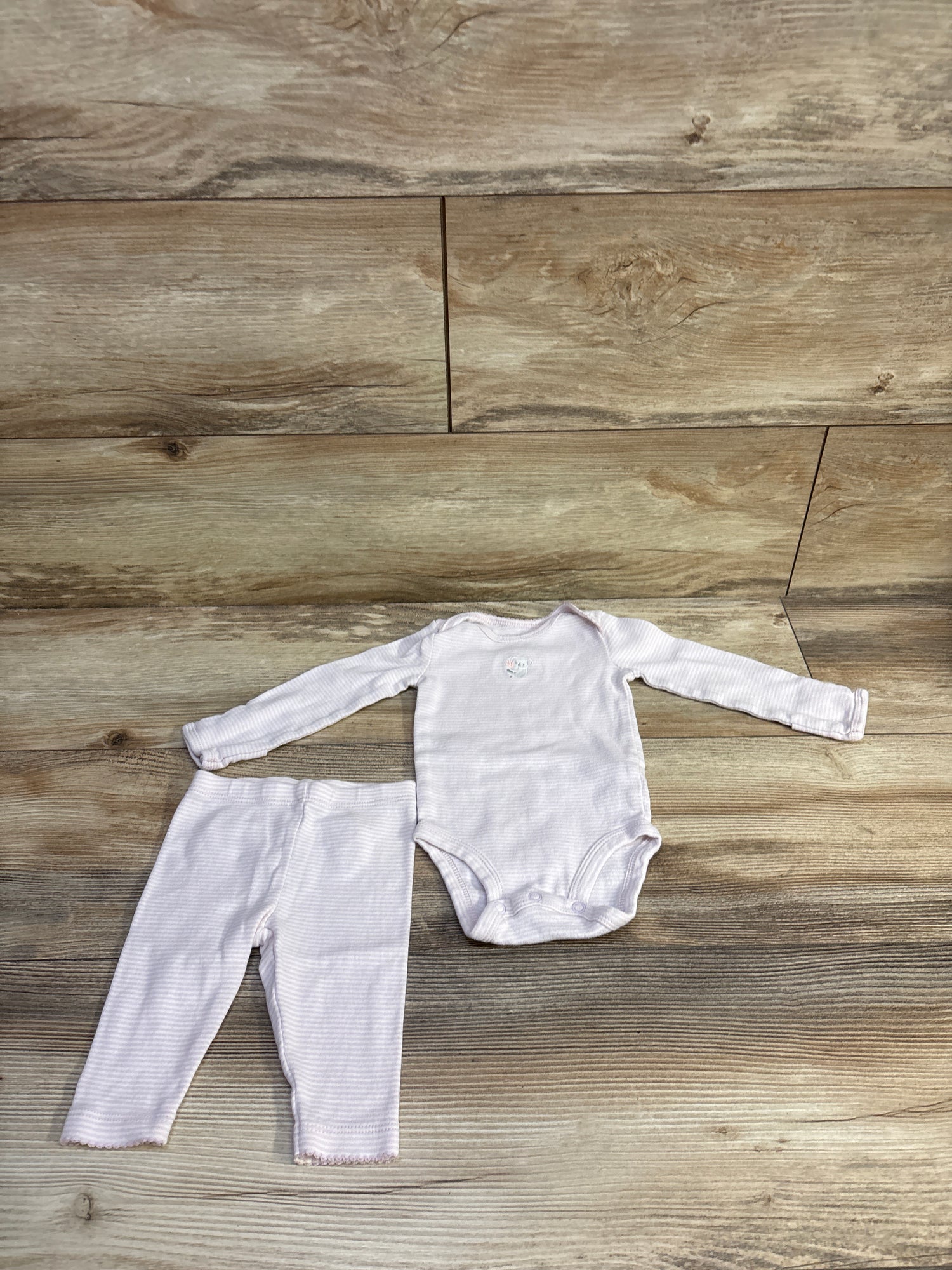 Carter's 2pc Striped Bodysuit & Pants Set Lilac sz 3m