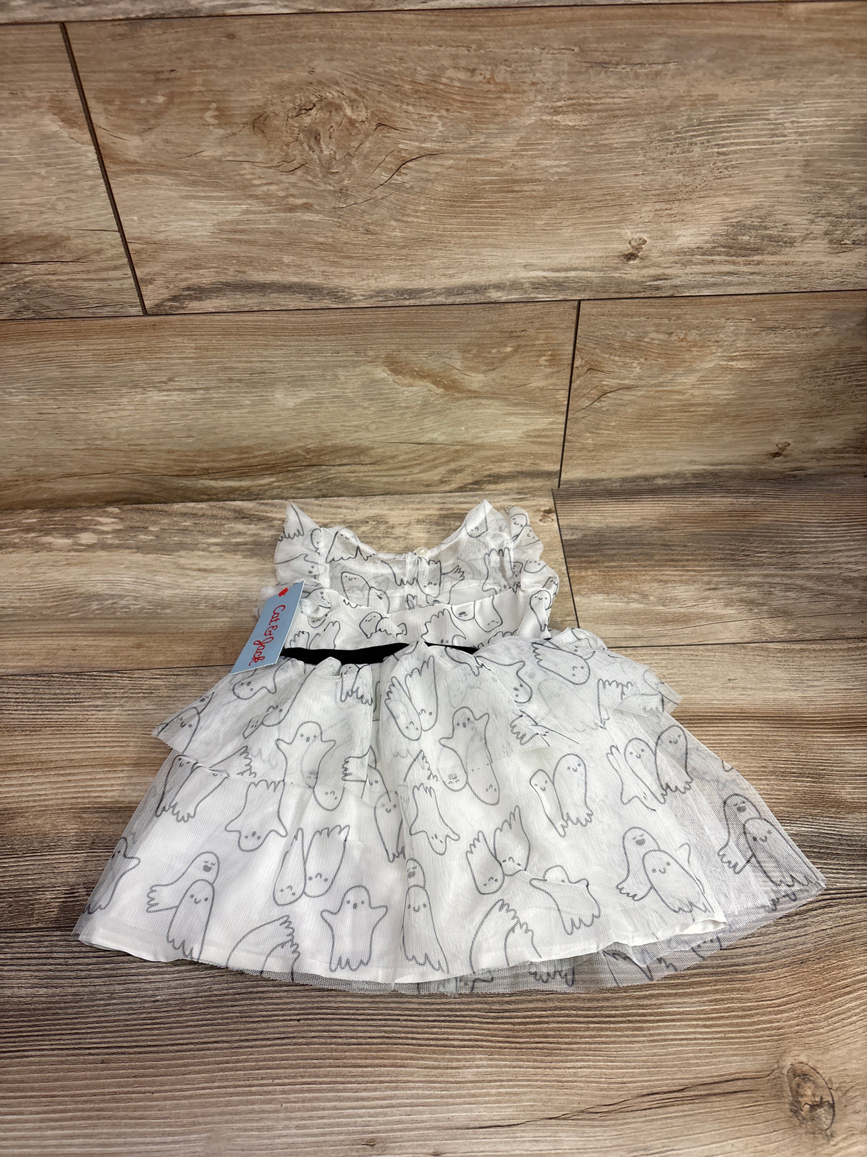 NEW Cat & Jack 2pc Ghost Tulle Dress & Bloomers Set White sz 12m