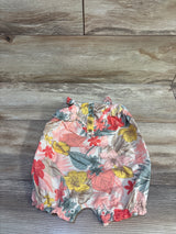 Carter's Floral Shortie Romper Ivory sz 6m
