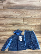 Nike 2pc Dri-Fit Full Zip Hoodie & Jogger Set Blue sz 3T