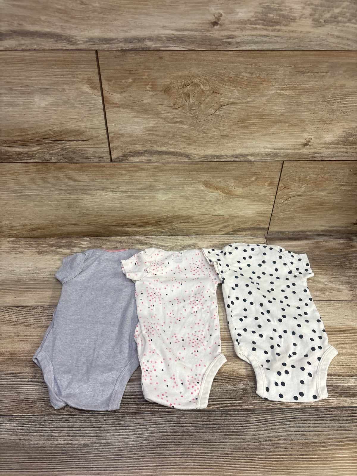 Gerber 3pk Bodysuit Set White sz 0-3m