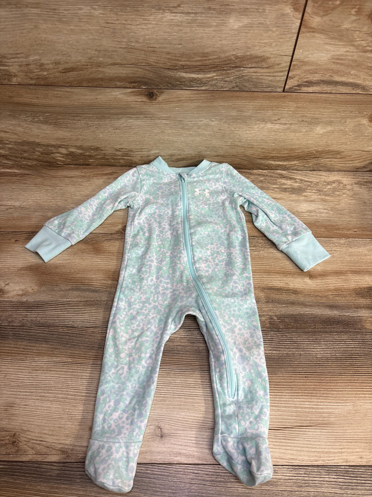 Under Armour Spotted Sleeper Light Blue sz 6-9m