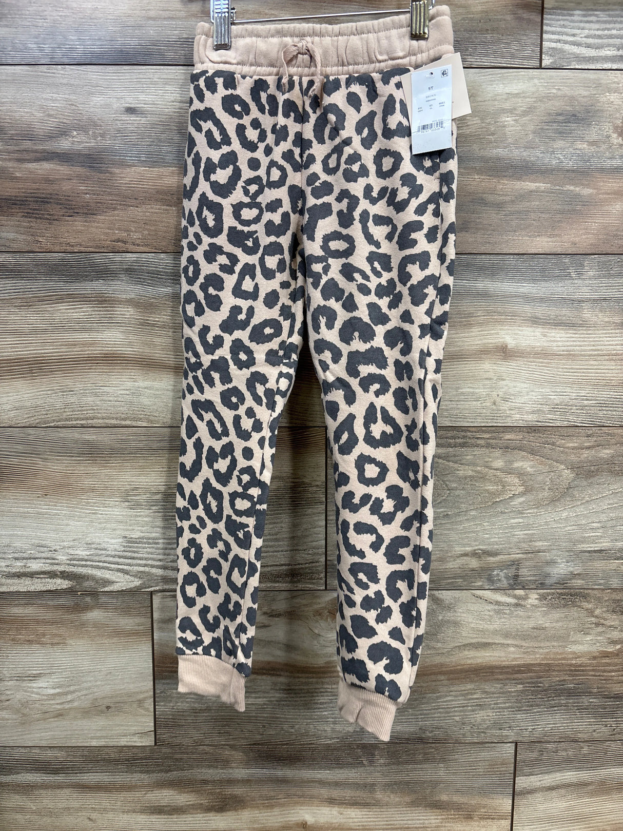 NEW Grayson Mini Leopard Print Drawstring Pants Brown sz 5T