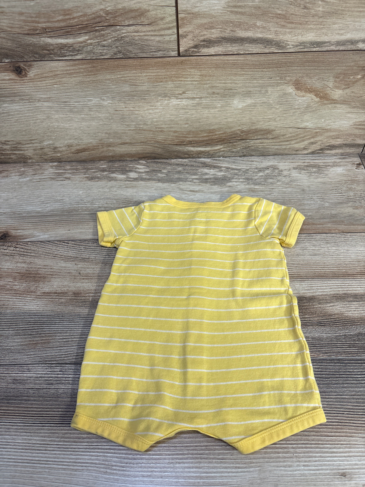 Carter's Button-Front Shortie Romper Yellow sz 6m