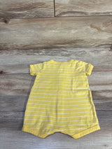 Carter's Button-Front Shortie Romper Yellow sz 6m