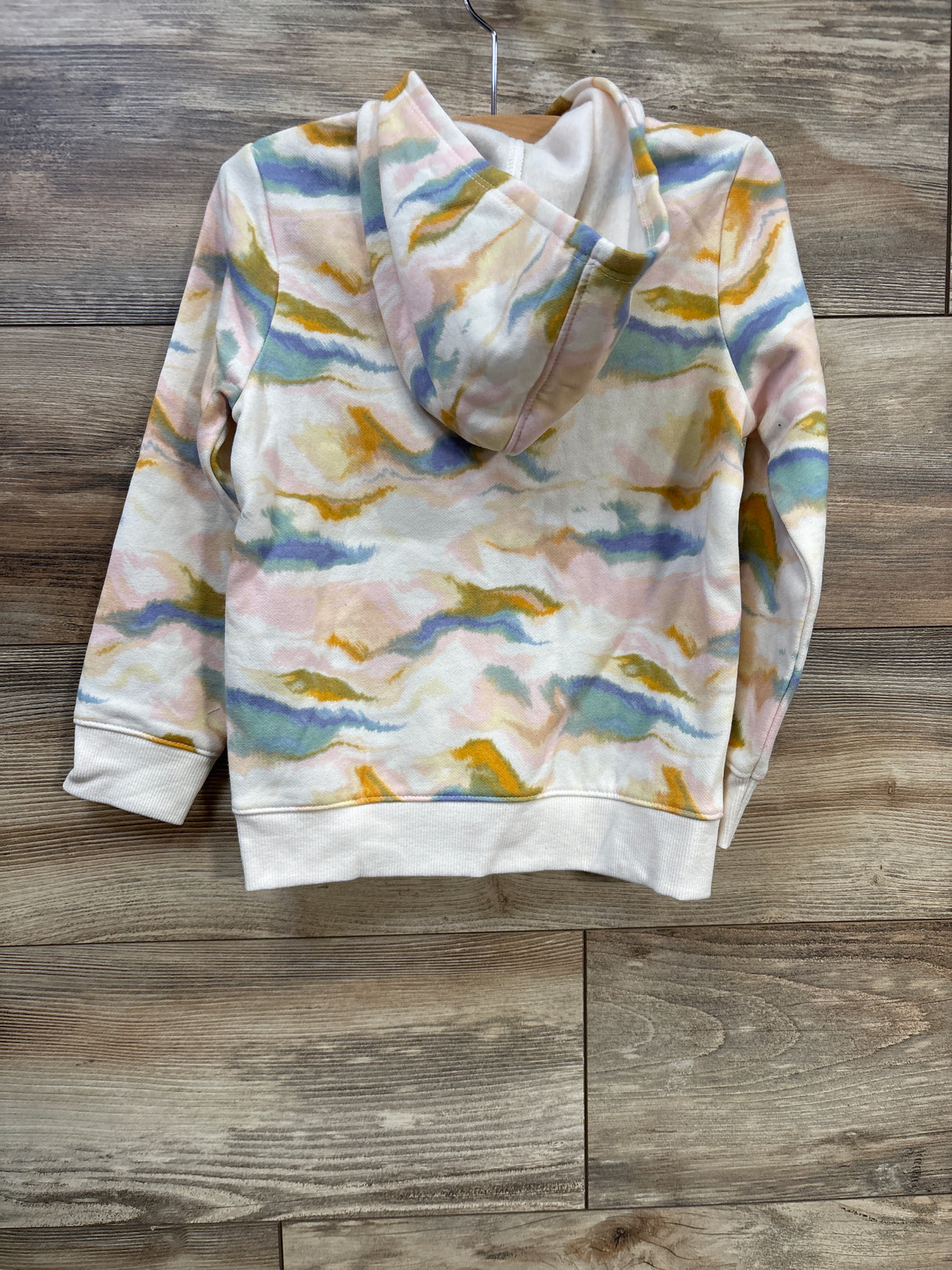 NEW Cat & Jack Tie-Dye Full Zip Hoodie White sz 5T